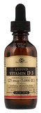 Solgar Liquid Vit D-3 Жидкий витамин D3 апельсиновым вкусом 5000 IU 59 ml