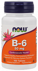 NOW Vitamin B-6 50 mg 100caps