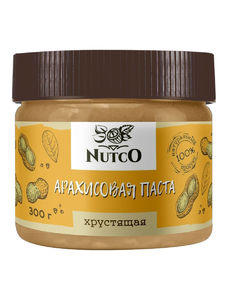 NUTCO Арахисовая паста хрустящая - 300g