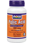 NOW Folic Acid 800 mcg 250 tabs