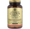 Solgar Advanced Calcium Complex + Vitamins D3, K2, Zinc, Boron 120 tabs