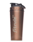 FitRule Шейкер алюминиевый с прозрачной вставкой 700ml (Золотой Розовый)