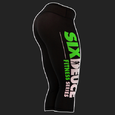 Six Deuce Lime Green Logo 3/4 Fitness Series Leggings