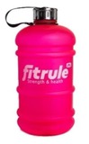 FitRule Бутыль прорезиненная металлическая крышка 2,2L (Розовая)