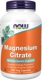 NOW Magnesium Citrate 200mg 240 caps
