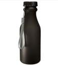 BeFirst Бутылка для воды без логотипа 500ml (Черный)