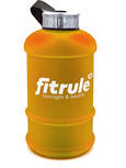 FitRule Бутыль прорезиненная металлическая крышка 2,2L (Оранжевый)